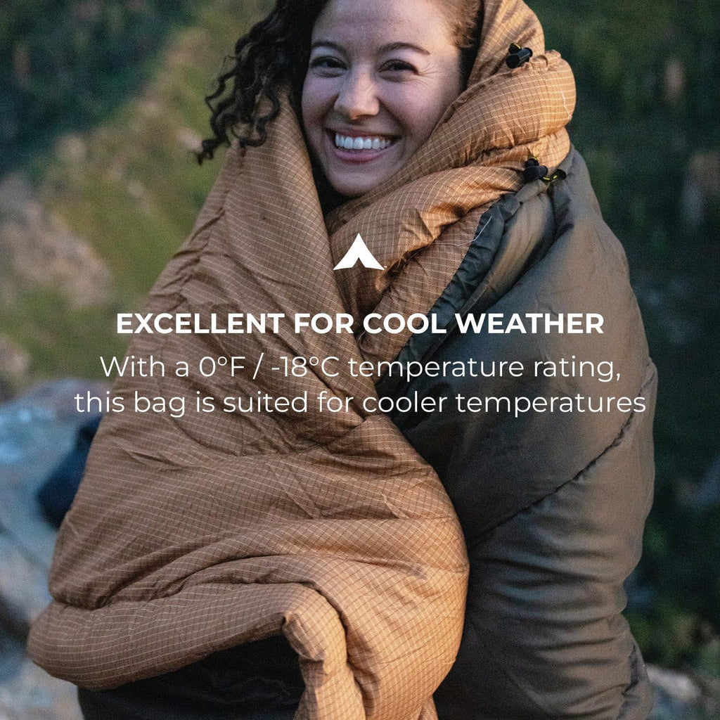 Teton Celsius Regular, 25F, 20F, 0F Degree Sleeping Bags, All Weather Bag for Adults and Kids, Camping Made Easy and Warm, Travel Sack Included