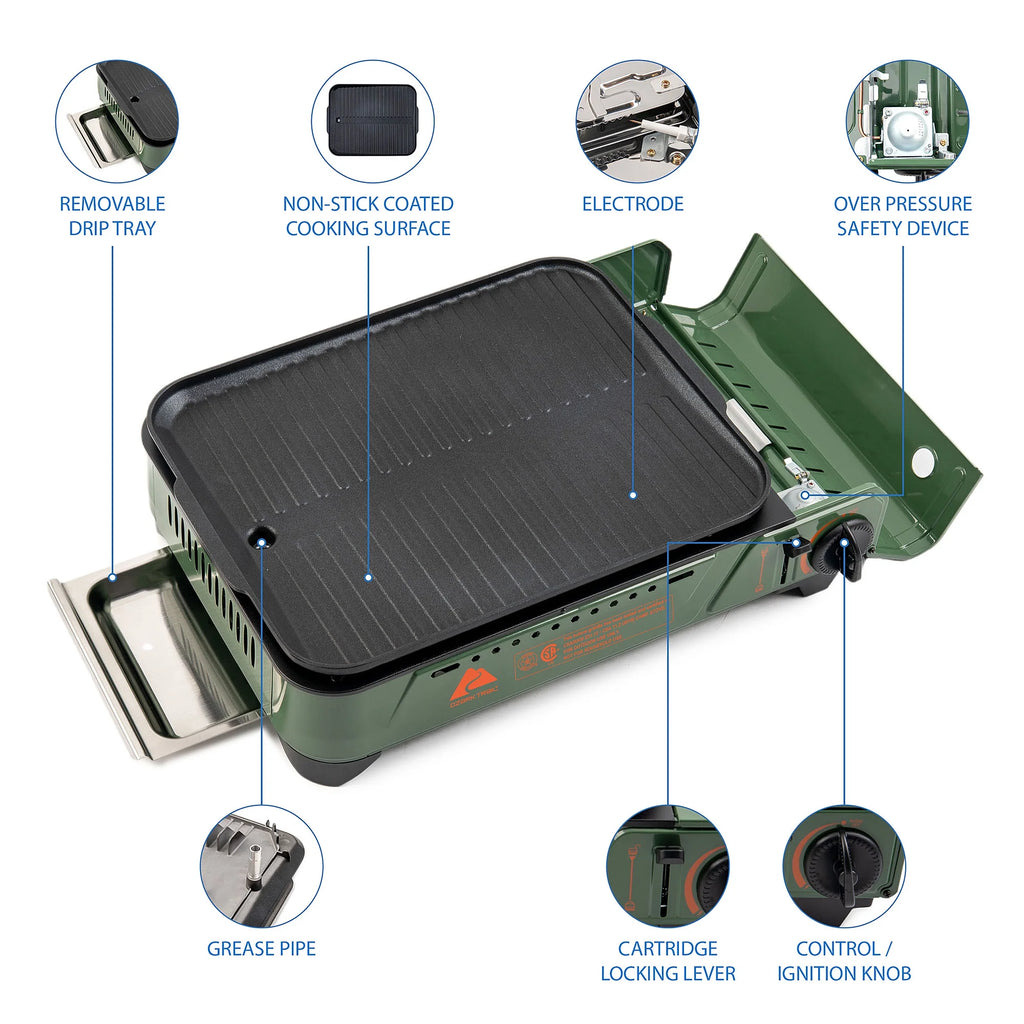 1-Burner 161 Sq in Butane Outdoor Griddle