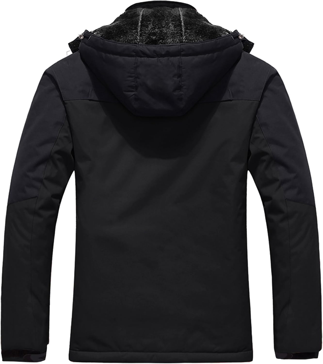 Men'S Softshell Waterproof Polar Fleece Breathable Climbing Ski Coat | Drawcord Adjustable Storm Hood & Detachable Hood for Lightweight Daily Wear