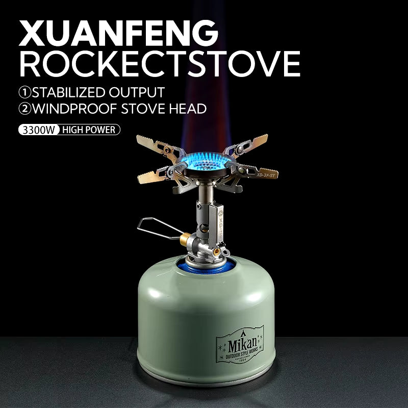 XD-2F Adjustable Mini Camping Accessories Portable Camping Gas Stove