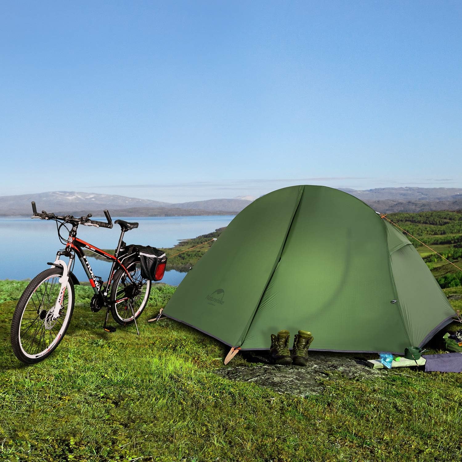 Backpacking Tent for 1 Person Camping Hiking Lightweight Waterproof One Person Tent with Footprint