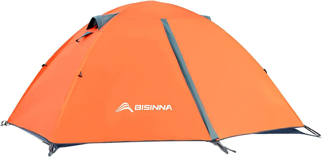 2/4 Person Camping Tent Lightweight Waterproof Backpacking Tent | Easy Setup Windproof Two Doors Double Layer with Rainfly Aluminum Pole Compact Outdoor Tent for Family Camping Hunting Hiking