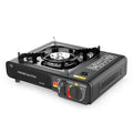 Adjustable 2900W Outdoor Portable Furnace - Lightweight Cooking Unit for Camping, Barbecue, and Hot Pot with Storage Box