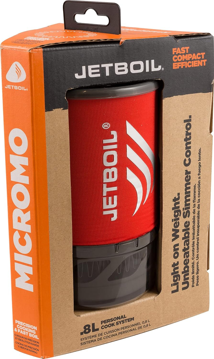 Jetboil Micromo Lightweight Precision Camping and Backpacking Stove Cooking System with Adjustable Heat Control