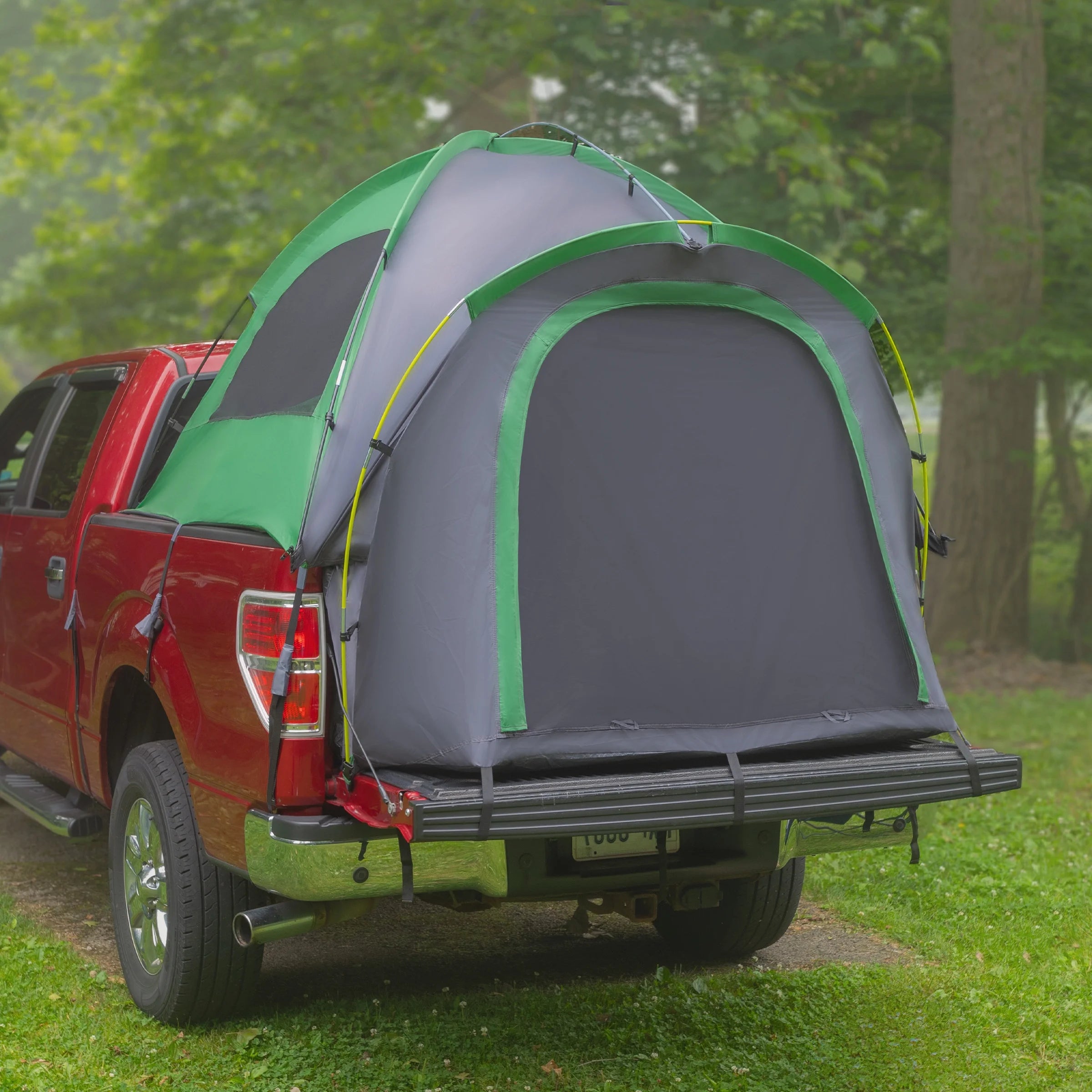 Outdoors Water-Resistant Truck Bed Tent for 2-Person, Green, Fits 5.5-6 Ft Truck Beds