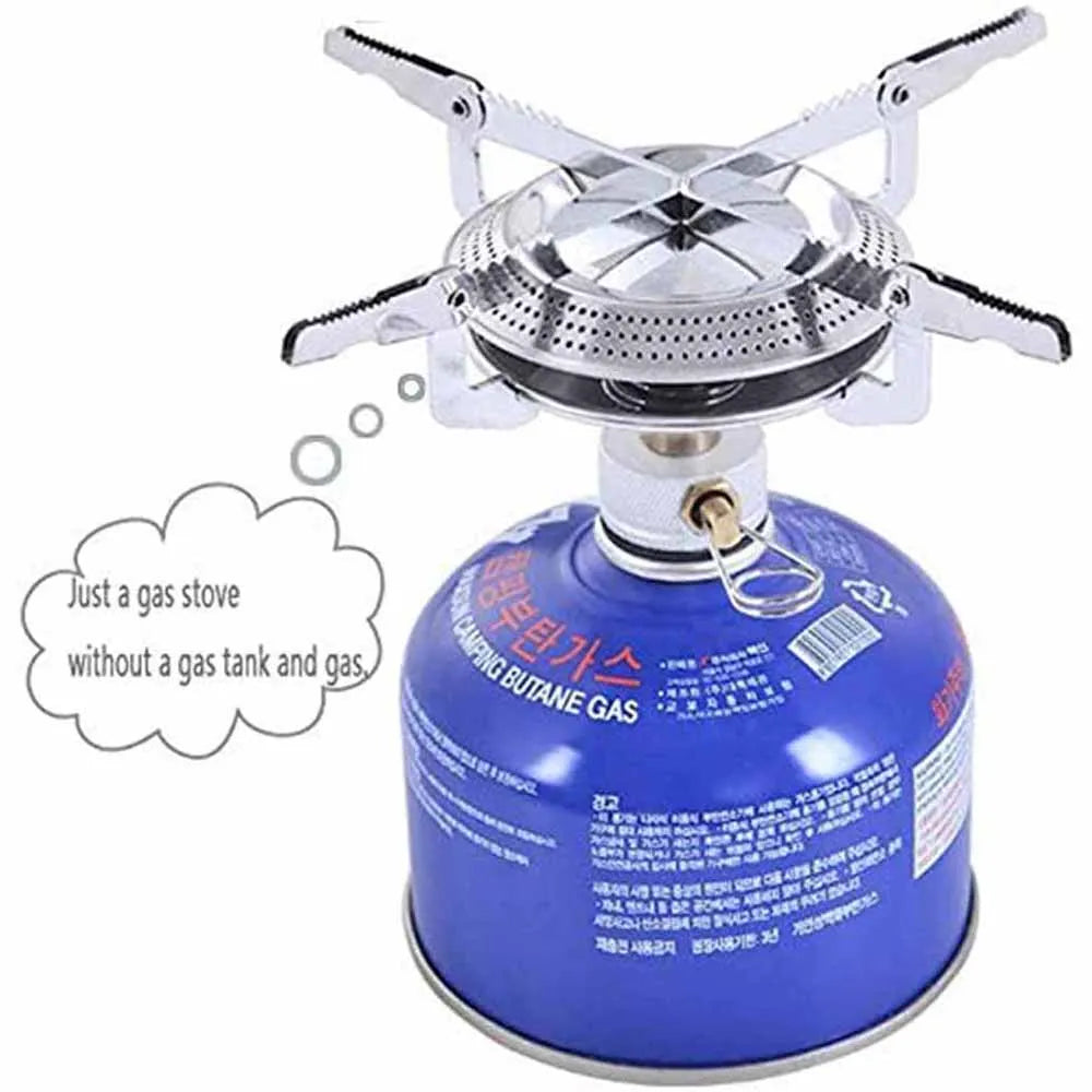 Windproof Camping Gas Stove Portable Foldable Backpack Electronic Stove Head Outdoor Cooking Picnic Hikingmountaineering Camping