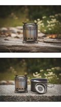 Titanium Camp Stove with Foldable Legs