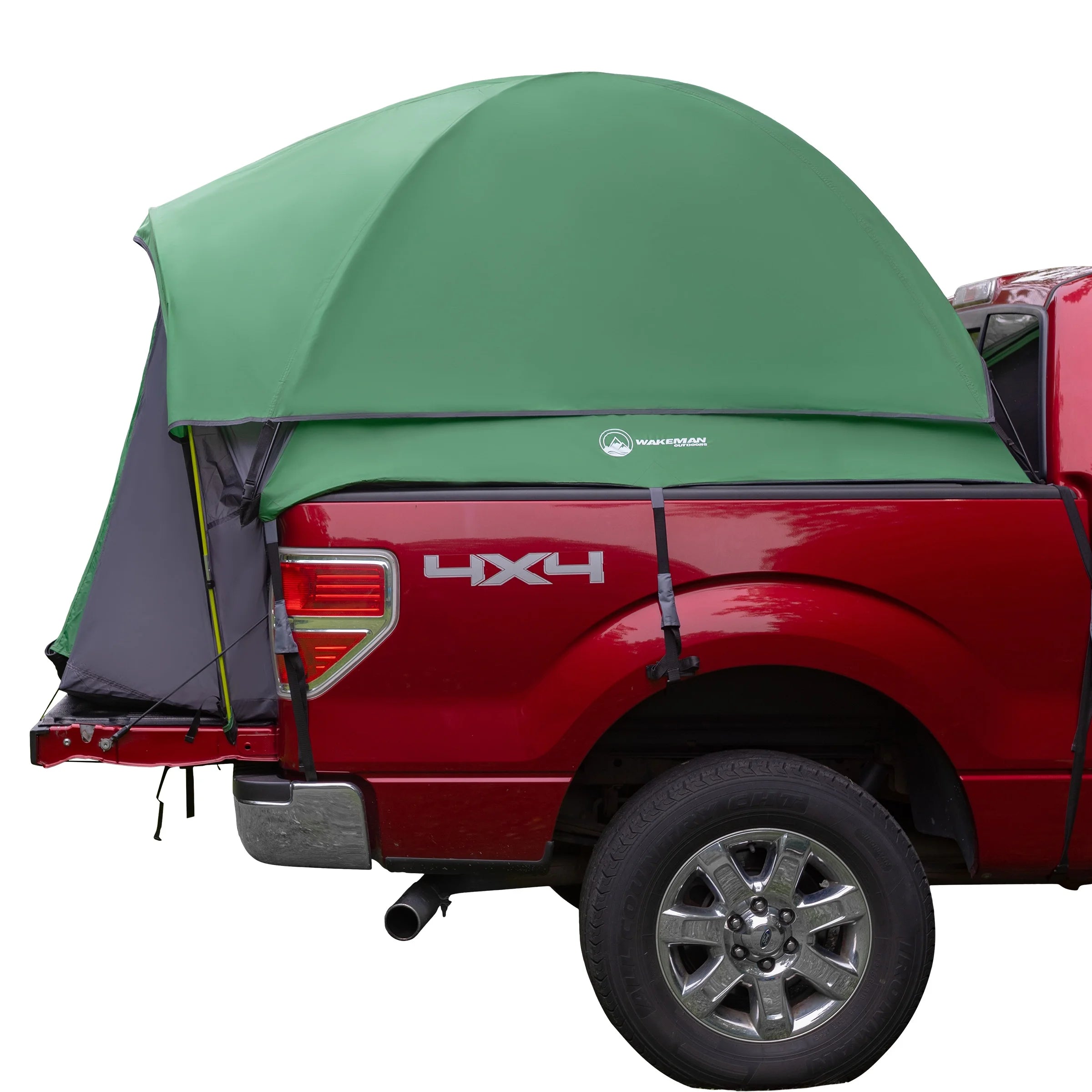 Outdoors Water-Resistant Truck Bed Tent for 2-Person, Green, Fits 5.5-6 Ft Truck Beds